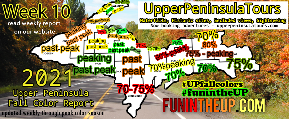 Upper Peninsula Fall Colors, Michigan 2021 Week 10
