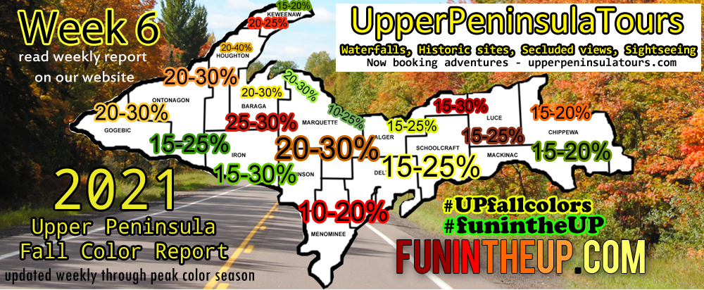 Upper Peninsula Fall Colors, Michigan 2021 Week 6