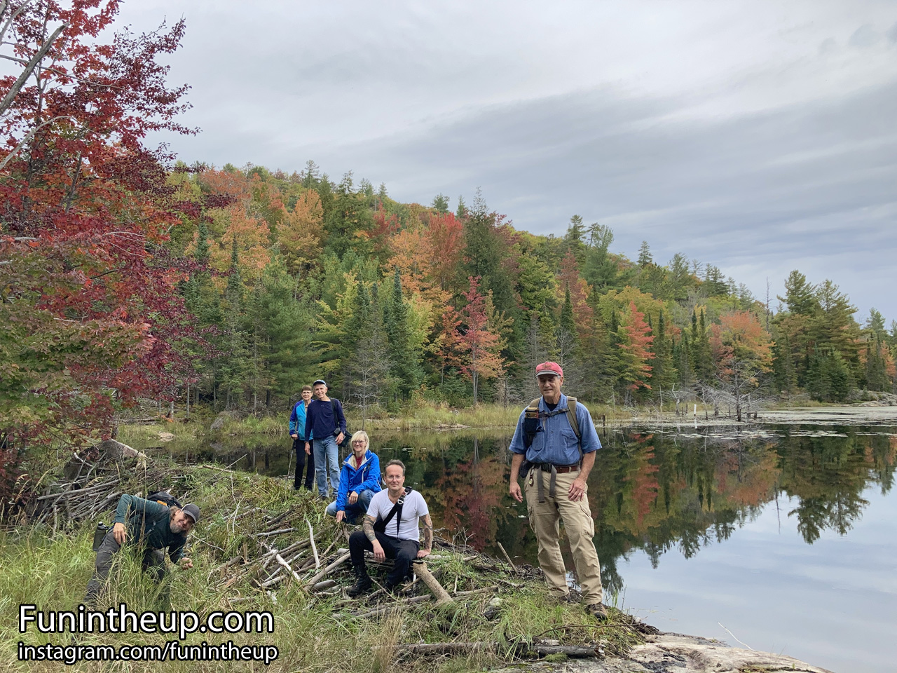 Group photo at the pond, colors were really nice.