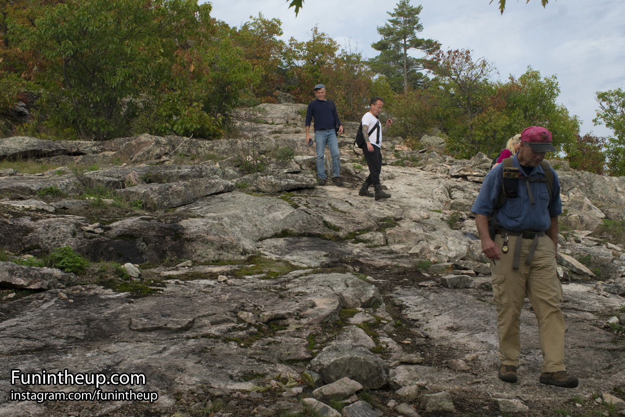 Hiking down Ghost Peak, still a bit rocky.
