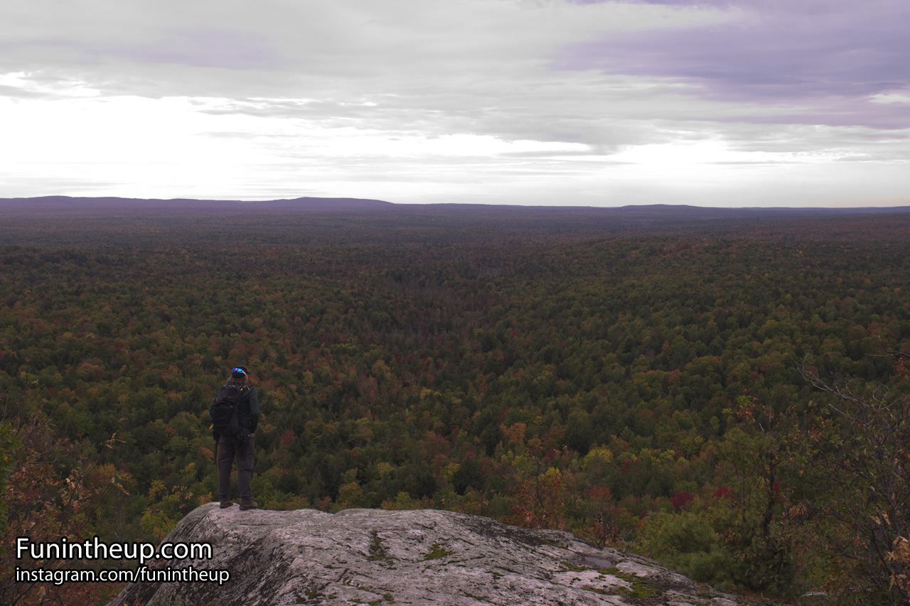 Views into southern areas of the Huron Mountains towards Mount Arvon, Yooper Steve.