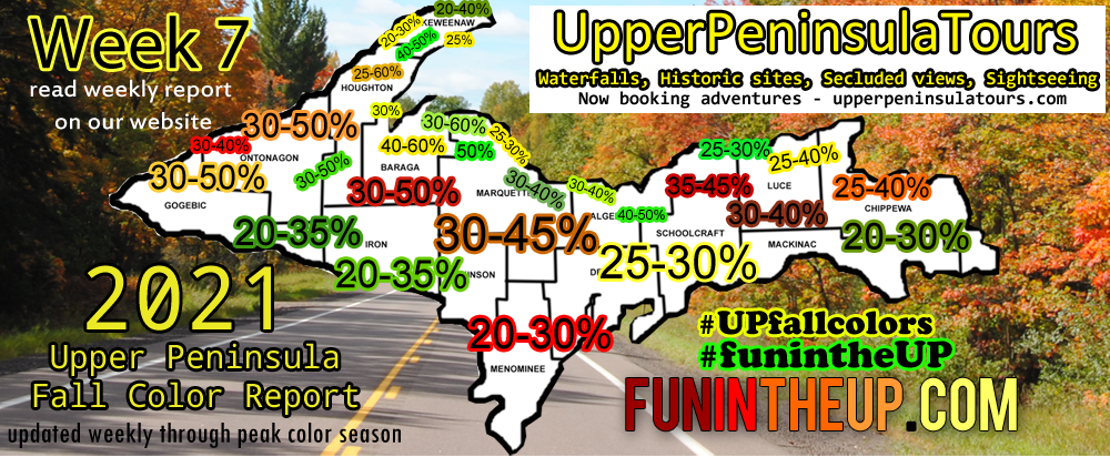Upper Peninsula Fall Colors, Michigan 2021 Week 7