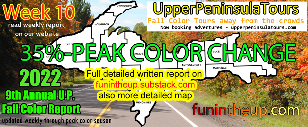 Upper Peninsula Fall Colors, Michigan 2022 Week 10