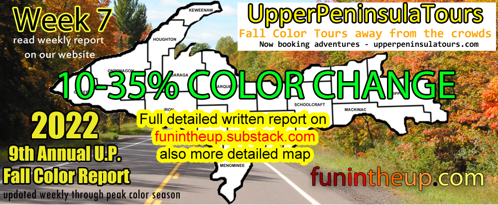 Upper Peninsula Fall Colors, Michigan 2022 Week 7