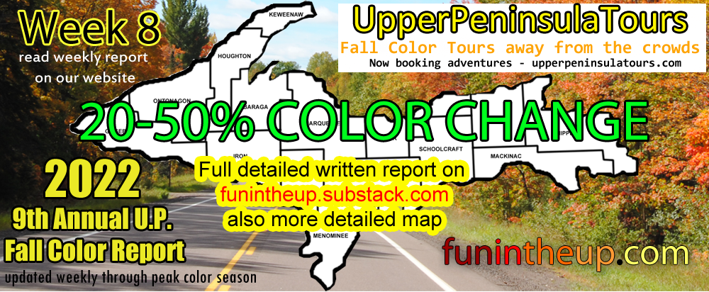 Upper Peninsula Fall Colors, Michigan 2022 Week 8