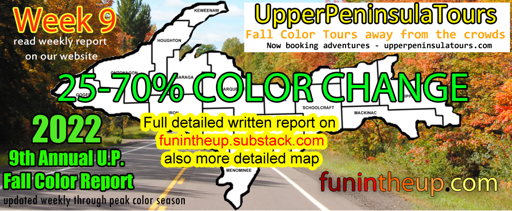 Upper Peninsula Fall Colors, Michigan 2022 Week 9