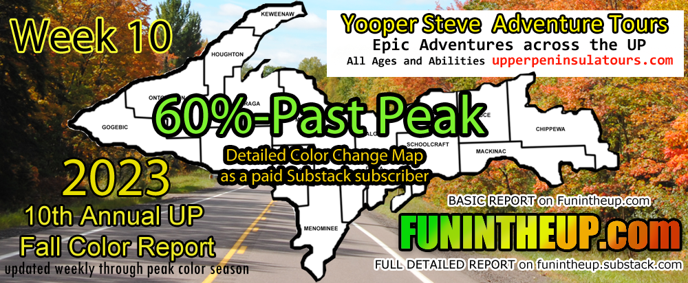 Upper Peninsula Fall Colors, Michigan 2023 Week 10