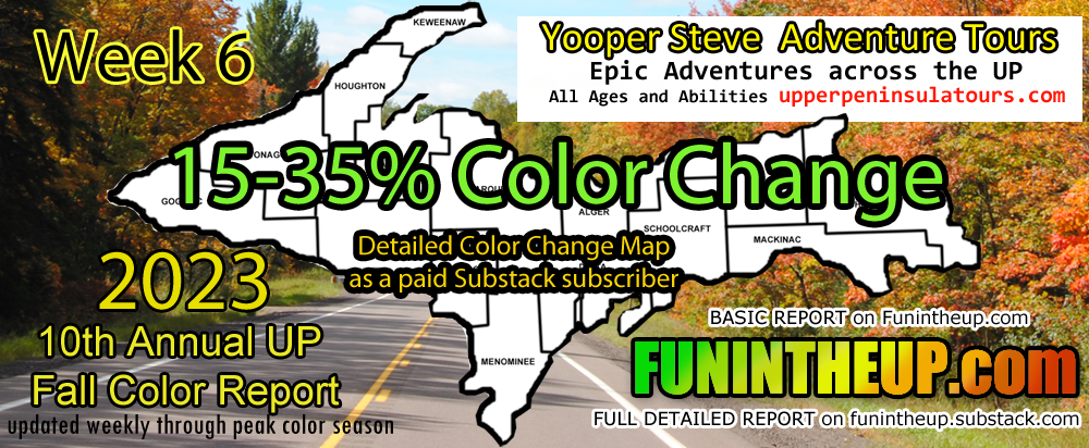 Upper Peninsula Fall Colors, Michigan 2023 Week 6