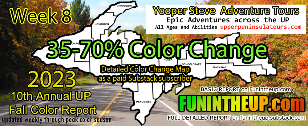 Upper Peninsula Fall Colors, Michigan 2023 Week 8